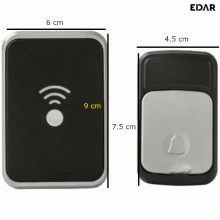 Sonerie Fara Fir EDAR Wireless, Rezistenta la Apa, Volum Reglabil, 36 Melodii, Montaj Fara Gauri, Cu Baterii si/sau Priza, Ar... Sonerie Fara Fir EDAR Wireless, Rezistenta la Apa, Volum Reglabil, 36 Melodii, Montaj Fara Gauri, Cu Baterii si/sau Priza, Ar...