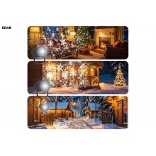 Proiector LED de Craciun pentru Interior EDAR, Efect Fulgi de Zapada si Lumini Ambientale, Mod Automat, Alimentare USB 5V, pe... Proiector LED de Craciun pentru Interior EDAR, Efect Fulgi de Zapada si Lumini Ambientale, Mod Automat, Alimentare USB 5V, pe...