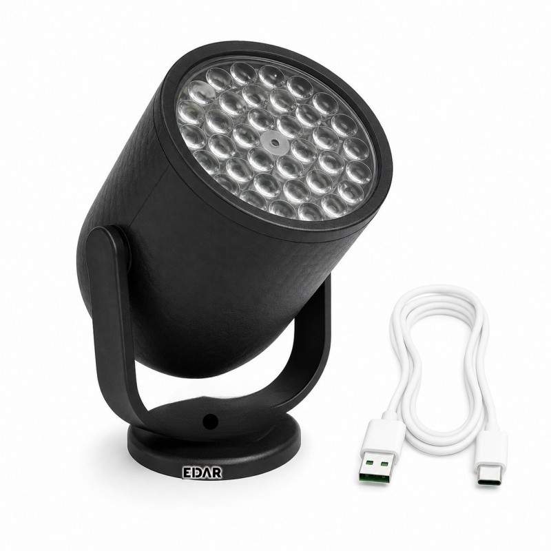 Proiector LED de Craciun pentru Interior EDAR, Efect Fulgi de Zapada si Lumini Ambientale, Mod Automat, Alimentare USB 5V, pe... Proiector LED de Craciun pentru Interior EDAR, Efect Fulgi de Zapada si Lumini Ambientale, Mod Automat, Alimentare USB 5V, pe...
