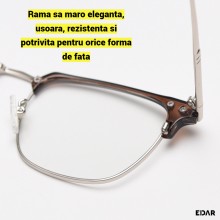 Ochelari Protectie EDAR Model A1019 pentru Calculator, Gaming, Telefon si TV, Filtru Lumina Albastra, Antireflex, Rama Maro, ...