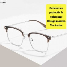 Ochelari Protectie EDAR Model A1019 pentru Calculator, Gaming, Telefon si TV, Filtru Lumina Albastra, Antireflex, Rama Maro, ... Ochelari Protectie EDAR Model A1019 pentru Calculator, Gaming, Telefon si TV, Filtru Lumina Albastra, Antireflex, Rama Maro, ...