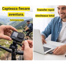 Card de Memorie MicroSD 2 GB SIKS, Clasa 10 De Viteza, TF Cu Adaptor SD Inclus, Potrivit Pentru Camera Supraveghere, Telefon,...