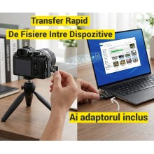 Card de Memorie MicroSD 8 GB SIKS, Clasa 10 De Viteza, TF Cu Adaptor SD Inclus, Potrivit Pentru Camera Supraveghere, Telefon,...