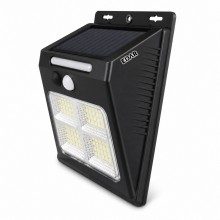 Lampa Solara Exterior EDAR cu 112 LED-uri si Senzor de Miscare, IP65 Rezistenta la Apa, Aplica LED pentru Curte, Gradina si T...