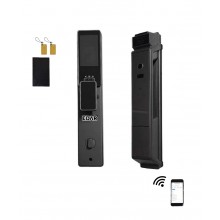 Yala Inteligenta WiFi EDAR Model S102 cu Video Interfon, Recunoastere Faciala 3D si Palma, NFC, Amprenta, Cod si Card, Compat...