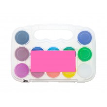 Set SIKS 12 Culori Guasa Lavabile Pentru Scoala Si Pictura Copii, 20 ml Borcan, Pe Baza De Apa, Non Toxice, Acuarele Acoperir...
