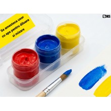 Set SIKS 12 Culori Guasa Lavabile Pentru Scoala Si Pictura Copii, 20 ml Borcan, Pe Baza De Apa, Non Toxice, Acuarele Acoperir... Set SIKS 12 Culori Guasa Lavabile Pentru Scoala Si Pictura Copii, 20 ml Borcan, Pe Baza De Apa, Non Toxice, Acuarele Acoperir...