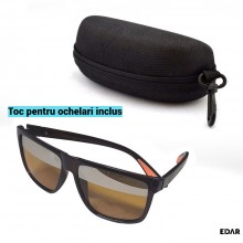 Ochelari de Condus Noaptea EDAR Model M18, Lentile Polarizate Galbene Oglinda, Rama Maro Inchis, Toc Inclus Ochelari de Condus Noaptea EDAR Model M18, Lentile Polarizate Galbene Oglinda, Rama Maro Inchis, Toc Inclus