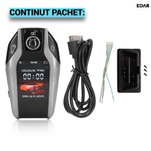 Cheie Auto Inteligenta Universala EDAR Smart Key cu Touchscreen LCD, Bluetooth, Keyless Entry/Go, Auto Lock si Control Portba... Cheie Auto Inteligenta Universala EDAR Smart Key cu Touchscreen LCD, Bluetooth, Keyless Entry/Go, Auto Lock si Control Portba...
