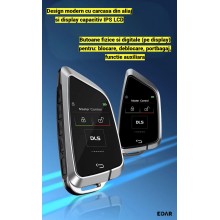 Cheie Auto Inteligenta Universala EDAR Smart Key cu Ecran Tactil LCD, Keyless Entry/Go, Auto Lock, Control Portbagaj si Geamu... Cheie Auto Inteligenta Universala EDAR Smart Key cu Ecran Tactil LCD, Keyless Entry/Go, Auto Lock, Control Portbagaj si Geamu...