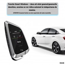 Cheie Auto Inteligenta Universala EDAR Smart Key cu Ecran Tactil LCD, Keyless Entry/Go, Auto Lock, Control Portbagaj si Geamu...