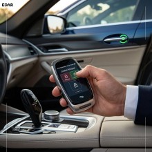 Cheie Auto Inteligenta Universala EDAR Smart Key cu Ecran Tactil LCD, Model EN920C Keyless Entry/Go, Auto Lock, Control Portb...
