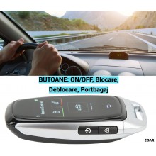 Cheie Auto Inteligenta Universala EDAR Smart Key cu Ecran Tactil LCD, Model EN920C Keyless Entry/Go, Auto Lock, Control Portb...