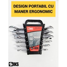 Set 6 Chei Fixe SIKS Duble Chrome Vanadium 6-17 mm, 12 Dimensiuni, Suport Depozitare Inclus, pentru Auto, Casa si Bricolaj, A... Set 6 Chei Fixe SIKS Duble Chrome Vanadium 6-17 mm, 12 Dimensiuni, Suport Depozitare Inclus, pentru Auto, Casa si Bricolaj, A...
