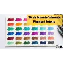 Carioci cu Slipici SIKS, Set 36 Bucati, Cerneala pe Baza de Apa, Culori Intense, Servieta Plastic cu Maner, Multicolor