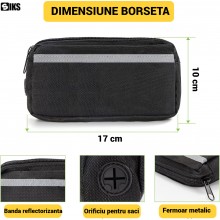 Lesa Pentru Caini SIKS Tip Maini Libere Pentru Alergare Si Plimbare, Elastica Bungee Cu Amortizare Socuri, Centura Talie Si B...