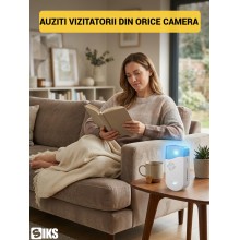 Sonerie Fara Fir SIKS, 2 Receptoare Interioare, Buton Exterior Rezistent la Apa, 36 Melodii, Raza 50 m, Functionare pe Bateri...