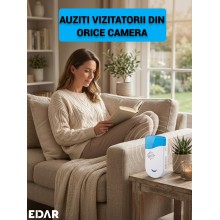 Sonerie Fara Fir EDAR, 2 Receptoare Interioare, Buton Exterior Rezistent la Apa, 36 Melodii, Raza 50 m, Functionare pe Bateri... Sonerie Fara Fir EDAR, 2 Receptoare Interioare, Buton Exterior Rezistent la Apa, 36 Melodii, Raza 50 m, Functionare pe Bateri...