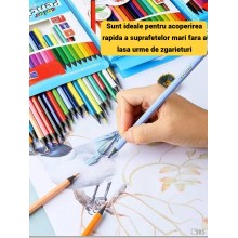 Set Creioane Colorate SIKS 24 De Bucati, Pentru Desen, Scoala, Gradinita, Activitati Creative, Corp Hexagonal Din Plastic Rez... Set Creioane Colorate SIKS 24 De Bucati, Pentru Desen, Scoala, Gradinita, Activitati Creative, Corp Hexagonal Din Plastic Rez...