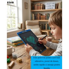 Tableta Grafica LCD EDAR pentru Copii, 6.5 inch, Stylus Inclus, Ecran Color, Buton Stergere Instant si Functie Blocare, Jucar... Tableta Grafica LCD EDAR pentru Copii, 6.5 inch, Stylus Inclus, Ecran Color, Buton Stergere Instant si Functie Blocare, Jucar...