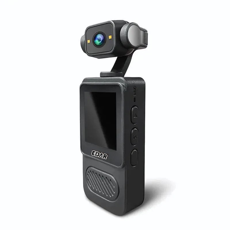 Camera Video Sport EDAR 4K Ultra HD pentru Vlogging, Lentila Rotativa 180°, Ecran TFT 1.54", Detectie Miscare, Inregistrare B...