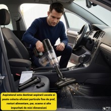 Aspirator Fara Fir SIKS Portabil Cu Acumulator Pentru Masina, Vertical, De Mana, Filtru Hepa Lavabil, Ideal Casa Si Auto, Asp... Aspirator Fara Fir SIKS Portabil Cu Acumulator Pentru Masina, Vertical, De Mana, Filtru Hepa Lavabil, Ideal Casa Si Auto, Asp...