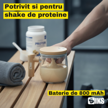 Cana Inteligenta cu Amestecare Automata SIKS, Sticla Borosilicata, 400 ml, Acumulator 800 mAh, Incarcare USB, Pornire One-Cli... Cana Inteligenta cu Amestecare Automata SIKS, Sticla Borosilicata, 400 ml, Acumulator 800 mAh, Incarcare USB, Pornire One-Cli...