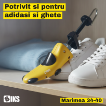 Largitor incaltaminte SIKS, Calapod Reglabil pentru Pantofi, Adidasi si Ghete, Marimi 34-40, ABS, Galben/Negru Largitor incaltaminte SIKS, Calapod Reglabil pentru Pantofi, Adidasi si Ghete, Marimi 34-40, ABS, Galben/Negru