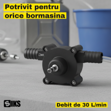 Pompa Apa pentru Bormasina, SIKS, 30 L/min, Centrifuga Autoamorsanta, Tija Hexagonala, Transfer Apa si Combustibil, Golire Re...