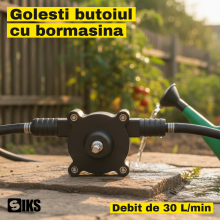Pompa Apa pentru Bormasina, SIKS, 30 L/min, Centrifuga Autoamorsanta, Tija Hexagonala, Transfer Apa si Combustibil, Golire Re...