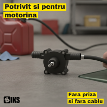 Pompa Apa pentru Bormasina, SIKS, 30 L/min, Centrifuga Autoamorsanta, Tija Hexagonala, Transfer Apa si Combustibil, Golire Re...