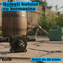 Pompa Apa Pentru Bormasina si Masina de Insurubat EDAR, 30 L/min, Centrifuga Autoamorsanta, Tija Hexagonala, pentru Transfer ... Pompa Apa Pentru Bormasina si Masina de Insurubat EDAR, 30 L/min, Centrifuga Autoamorsanta, Tija Hexagonala, pentru Transfer ...