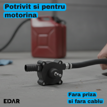 Pompa Apa Pentru Bormasina si Masina de Insurubat EDAR, 30 L/min, Centrifuga Autoamorsanta, Tija Hexagonala, pentru Transfer ... Pompa Apa Pentru Bormasina si Masina de Insurubat EDAR, 30 L/min, Centrifuga Autoamorsanta, Tija Hexagonala, pentru Transfer ...