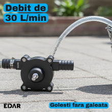 Pompa Apa Pentru Bormasina si Masina de Insurubat EDAR, 30 L/min, Centrifuga Autoamorsanta, Tija Hexagonala, pentru Transfer ... Pompa Apa Pentru Bormasina si Masina de Insurubat EDAR, 30 L/min, Centrifuga Autoamorsanta, Tija Hexagonala, pentru Transfer ...