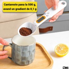 Cantar Bucatarie SIKS in Forma de Lingura, Display Digital, Functie TARE, Oprire Automata, Afisaj Digital, Cantarire 500 gr, ... Cantar Bucatarie SIKS in Forma de Lingura, Display Digital, Functie TARE, Oprire Automata, Afisaj Digital, Cantarire 500 gr, ...