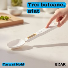 Cantar de Bucatarie Digital in Forma de Lingura EDAR, pana la 500 g, Diviziune de 0,1 g, Display LCD cu Functii Tara si Hold,... Cantar de Bucatarie Digital in Forma de Lingura EDAR, pana la 500 g, Diviziune de 0,1 g, Display LCD cu Functii Tara si Hold,...