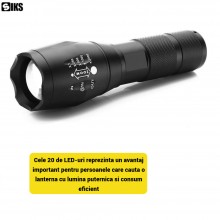 Lanterna Subacvatica LED SIKS, Rezistenta la Apa, Lumina Puternica, 5 Moduri de Lumina, Potrivita pentru Camping, Pescuit, Ac...