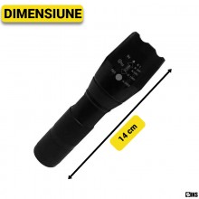 Lanterna Subacvatica LED SIKS, Rezistenta la Apa, Lumina Puternica, 5 Moduri de Lumina, Potrivita pentru Camping, Pescuit, Ac...