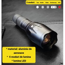 Lanterna Subacvatica LED SIKS, Rezistenta la Apa, Lumina Puternica, 5 Moduri de Lumina, Potrivita pentru Camping, Pescuit, Ac...