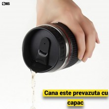 Cana Termo SIKS in Forma de Obiectiv Foto EF 24-105mm, Interior Inox, Exterior Plastic, Mentine Bauturile Calde, Capacitate 4... Cana Termo SIKS in Forma de Obiectiv Foto EF 24-105mm, Interior Inox, Exterior Plastic, Mentine Bauturile Calde, Capacitate 4...