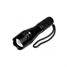 Lanterna LED EDAR cu Zoom, 130 x 35 mm, Corp din Aluminiu, 5 Moduri de Iluminare cu Stroboscop si SOS, Alimentare cu 3 Bateri...