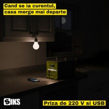 Statie Portabila de Alimentare SIKS, 384 Wh, Putere AC de 600 W, Acumulator LiFePO4 de 12,8 V si 30 Ah, Panou Solar de 50 W I... Statie Portabila de Alimentare SIKS, 384 Wh, Putere AC de 600 W, Acumulator LiFePO4 de 12,8 V si 30 Ah, Panou Solar de 50 W I...