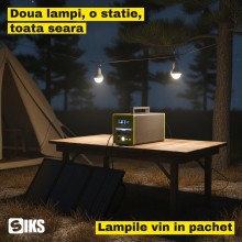 Statie Portabila de Alimentare SIKS, 384 Wh, Putere AC de 600 W, Acumulator LiFePO4 de 12,8 V si 30 Ah, Panou Solar de 50 W I... Statie Portabila de Alimentare SIKS, 384 Wh, Putere AC de 600 W, Acumulator LiFePO4 de 12,8 V si 30 Ah, Panou Solar de 50 W I...