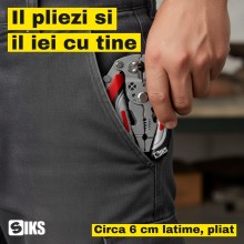 Cleste Multifunctional pentru Electricieni SIKS, Dezizolare Fire de 1,5-6 mmp, Sertizare Papuci Izolati, Lungime 20,5 cm, Pli...