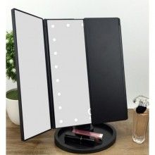 Oglinda cosmetica EDAR cu efect de marire x2, x3, pentru machiaj, tip carte Oglinda cosmetica EDAR cu efect de marire x2, x3, pentru machiaj, tip carte