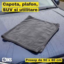 Laveta Microfibra Uscare Auto SIKS, 50 x 80 cm, 1600 GSM, Fir Rasucit Super Absorbant, Nu Zgarie Vopseaua sau Folia PPF