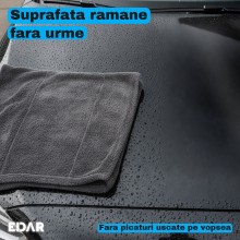 Laveta Microfibra Uscare Auto EDAR, 50 x 80 cm, 1600 GSM, Fir Rasucit Super Absorbant, Nu Zgarie Vopseaua sau Folia PPF