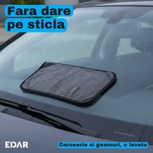 Laveta Microfibra Uscare Auto EDAR, 50 x 90 cm XL, 850 GSM, Doua Fete, Tesatura Tip Fagure si Partea Plusata, pentru Caroseri...