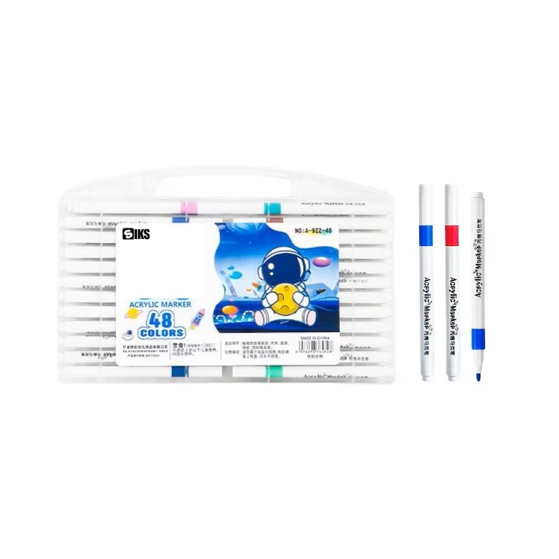 Set Trusa 48 Markere Acrilice Profesionale SIKS Pentru Pictura, Culori Diversificate Permanente, Rezistente La Apa, Ideale Pe... Set Trusa 48 Markere Acrilice Profesionale SIKS Pentru Pictura, Culori Diversificate Permanente, Rezistente La Apa, Ideale Pe...