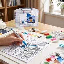 Set Trusa 60 Markere Acrilice Profesionale SIKS Pentru Pictura, Culori Diversificate Permanente, Rezistente La Apa, Ideale Pe...